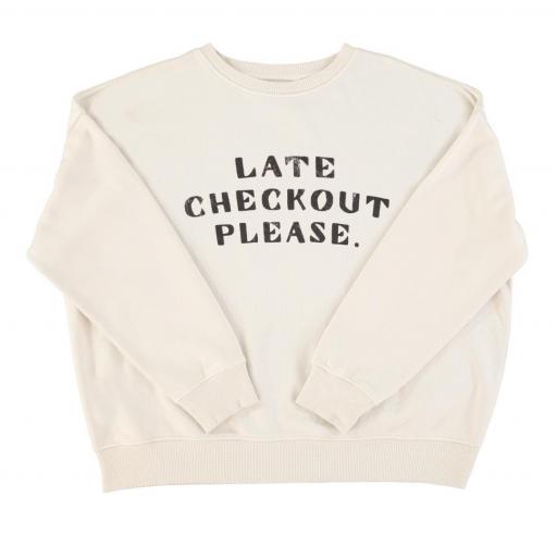 Sisters Department,Sudadera blanca print LATE CHECKOUT  [1]