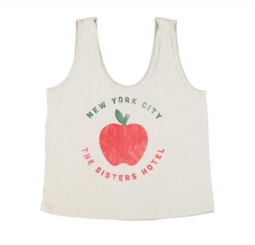 Sisters Department,Top gris print manzana 