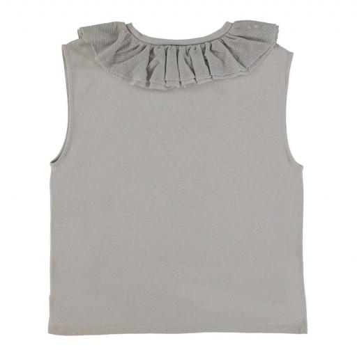 Sisters Department, Camiseta gris cuello tul [1]