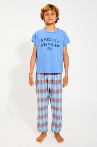 Piupiuchick,t'shirt | blue w/ "feelin' alive" print [2]