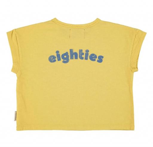 Piupiuchick,t'shirt | yellow w/ multicolor wave print [1]