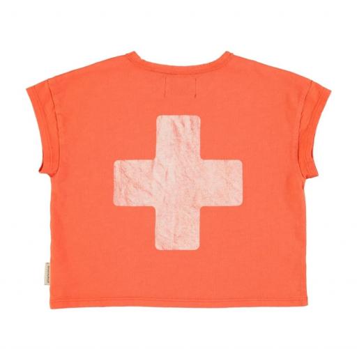 Piupiuchick,t'shirt | orange w/ "first aid" print [2]