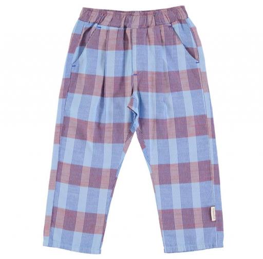 Piupiuchick,unisex trousers | blue checkered