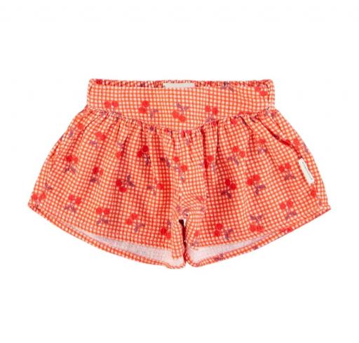 Piupiuchick,shorts | red & white checkered w/ cherries