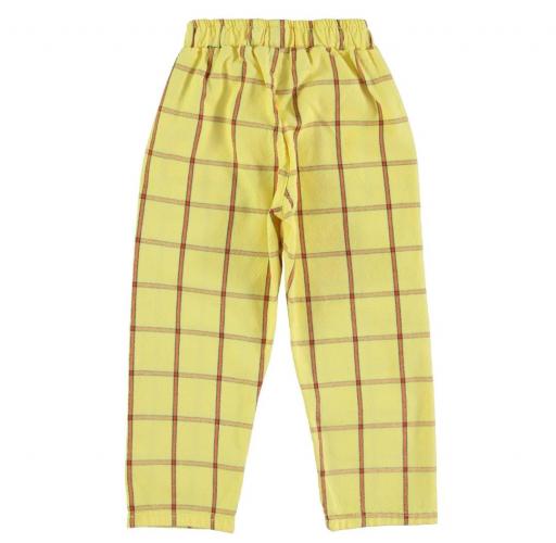 Piupiuchick,unisex trousers | yellow checkered [1]