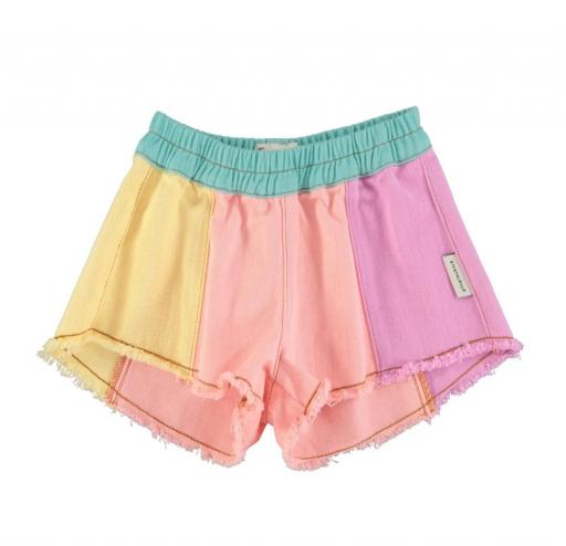 Piupiuchick,shorts w/ fringes | multicolor pastels