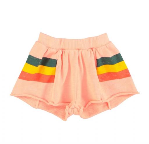 Piupiuchick,shorts | pink w/ multicolor stripes