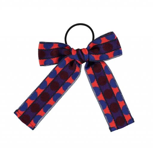 Piupiuchick,bow hair tie | blue & red