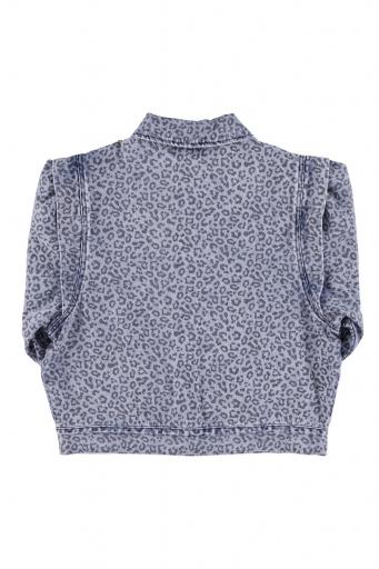 Sisters Department,Jacket | Washed blue denim w/ animal print [1]