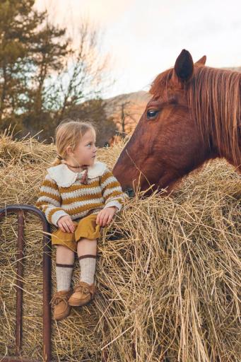 Búho Barcelona,STRIPES JUMPER,color ocre [1]