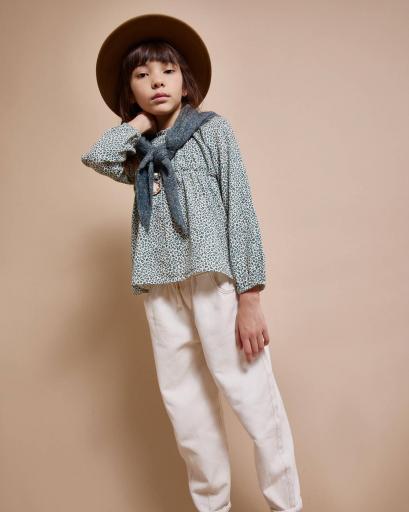 Búho Barcelona,SPECKLE BLOUSE, Alpine Green  [1]