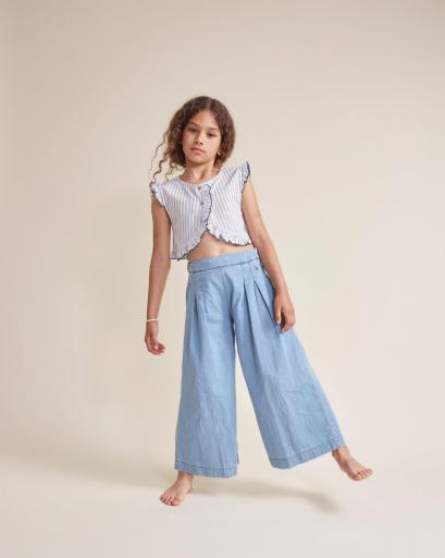 Búho Barcelona,DENIM WIDE PANTS [2]