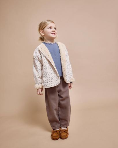 Búho Barcelona,TWILL GIRLY PANTS,color taupe [1]