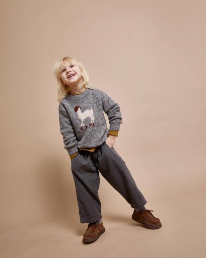 Búho Barcelona,LLAMA JUMPER, jersey gris  [3]