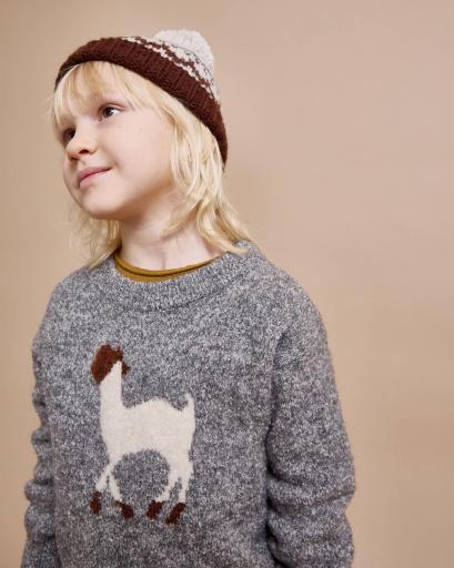 Búho Barcelona,LLAMA JUMPER, jersey gris  [1]