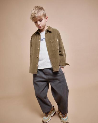 Búho Barcelona,SOFT VELOUR SHIRT,color kaki [1]