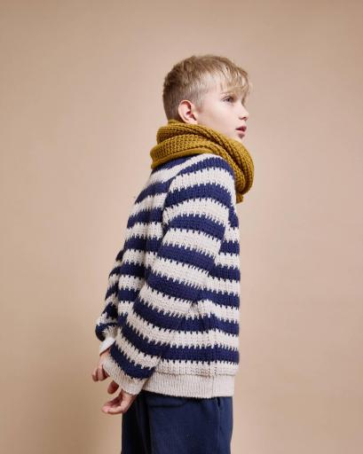 Búho Barcelona,STRIPES JUMPER,color navy  [1]