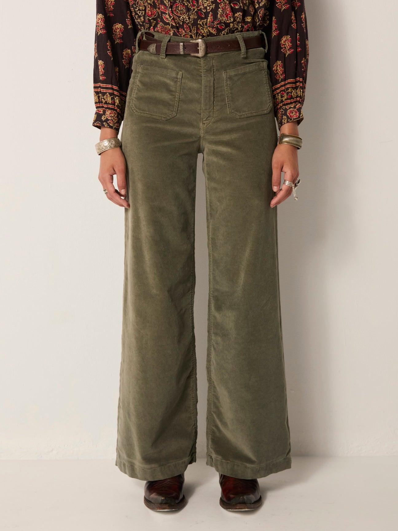 Maison Hotel,PANT MONTESCO ROMEO,color MOSS