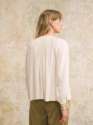 Hod París,Blouse Naila unie beige