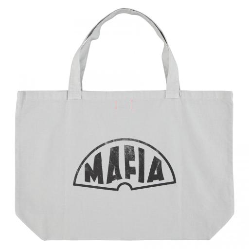 Sisters Department,XL bag | Light grey  w/ "mafia" print [1]