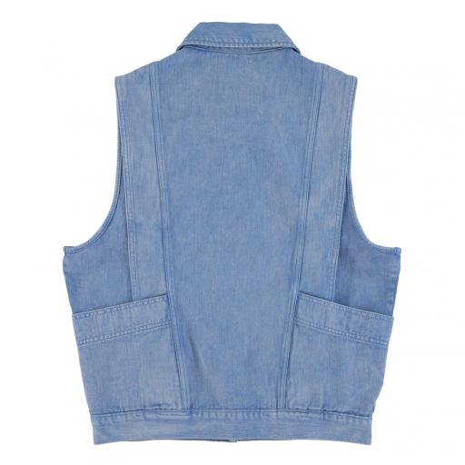 Sisters Department,Waistcoat | Washed blue [2]