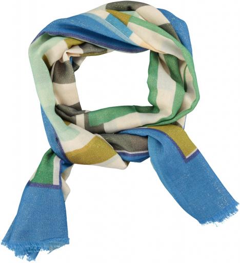 Sisters Department,Scarf | Blue & green geometric shapes