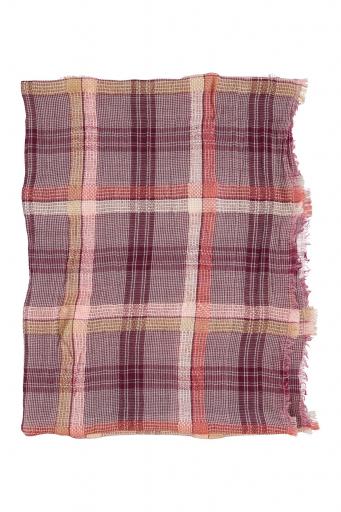 Sisters Department,Scarf | Bordeaux checkered