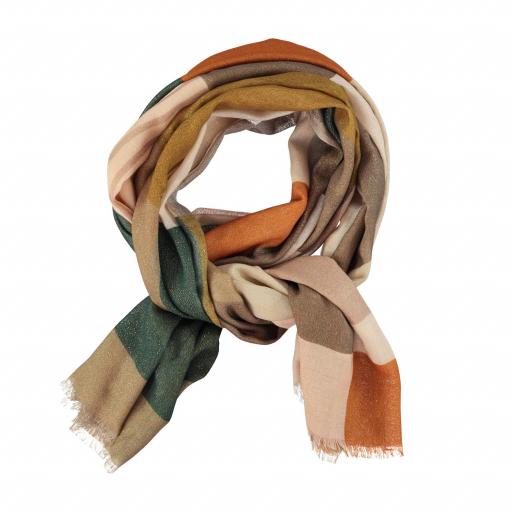 Sisters Department,Scarf | Green geometric shapes