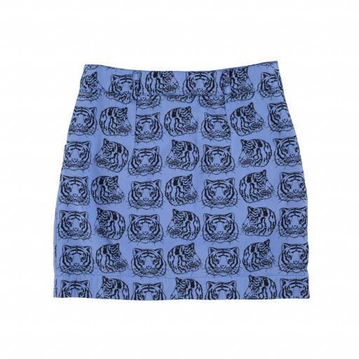 Sisters Department,Short skirt | Blue w/ tigers allover [1]