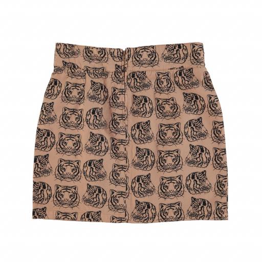 Sisters Department,Short skirt | Light brown w/ tigers allover [1]