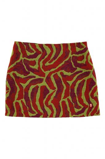 Sisters Department,Short skirt | Multicolor pattern (Bordeaux)