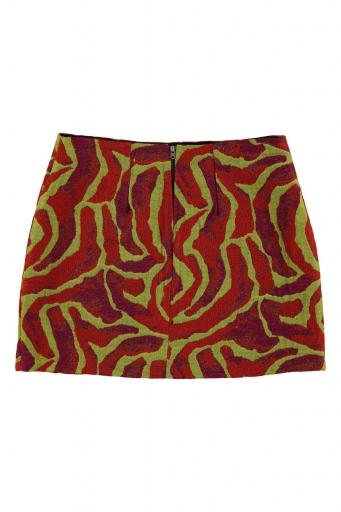 Sisters Department,Short skirt | Multicolor pattern (Bordeaux) [2]