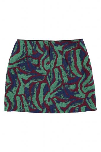 Sisters Department,Short skirt | Multicolor pattern (Green) [2]