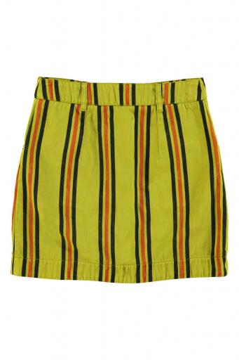 Sisters Department,Short skirt | Olive green w/ stripes [1]
