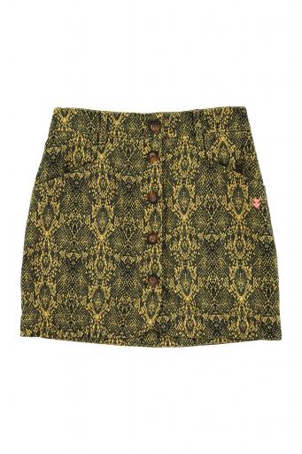 Sisters Department,Short skirt | Yellow w/ animal print