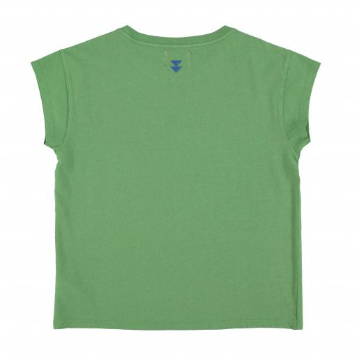 Sisters Department,Short sleeve t-shirt | Green w/ "lobster" print [1]