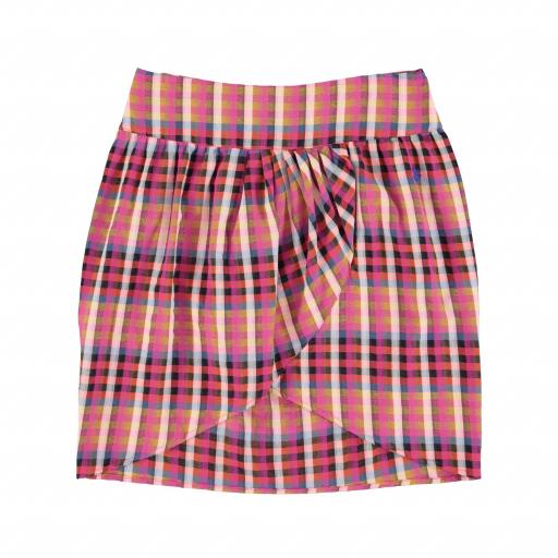 Sisters Department,Short wrap skirt | Multicolor checkered