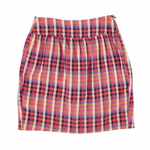 Sisters Department,Short wrap skirt | Multicolor checkered [1]