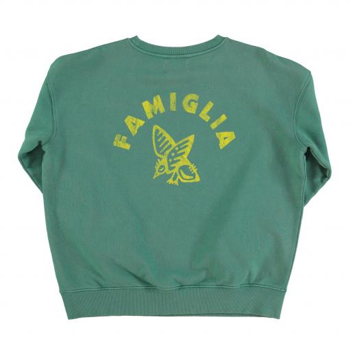 Sisters Department,Sweatshirt | Green w/ "famiglia" print