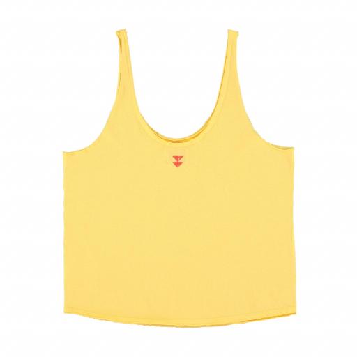 Sisters Department, Top w/ v-neck | Yellow w/ "lobster" print [1]