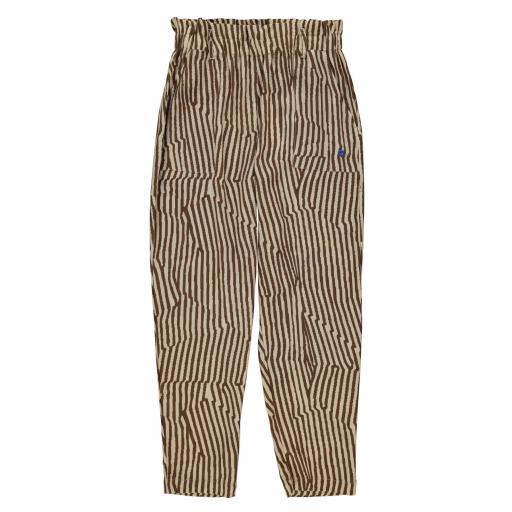 Sisters Department,Trousers | Sand & brown stripes printed [1]