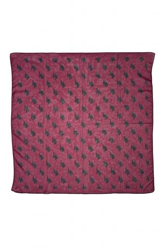 Piupiuchick,Chiffon bandana | Aubergine w/ bolts allover