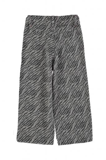 Piupiuchick,Flare trousers | Grey w/ zebra print [3]