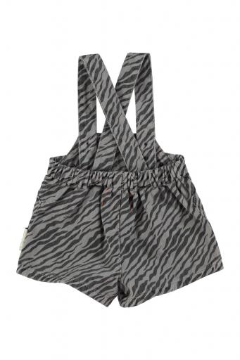 Piupiuchick,High shorts w/ straps | Grey w/ zebra print [1]