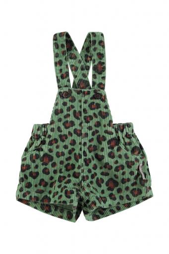 Piupiuchick,High shorts w/ straps| Green w/ animal print [1]