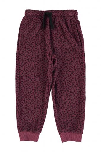 Piupiuchick,Jogging pants | Aubergine w/ animal print