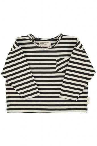 Piupiuchick,Longsleeve t'shirt | Ecru & black stripes