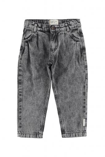 Piupiuchick,Mom fit trousers | Washed black denim
