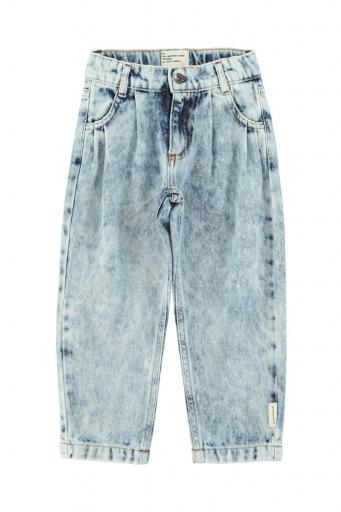 Piupiuchick,Mom fit trousers | Washed blue denim
