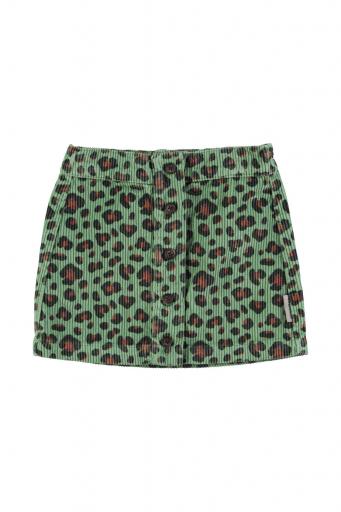 Piupiuchick,"Short skirt | Green w/ animal print     "